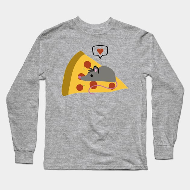 Pizza rat Long Sleeve T-Shirt by Joyouscrook